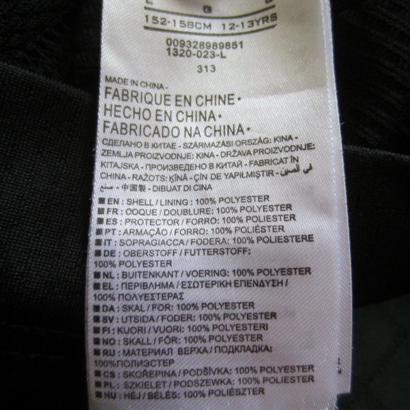 Boy's NIKE Dri-Fit Hoodie Size LGG (12-13 yrs) Black Zip Front & Zip pockets - Picture 7 of 9